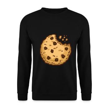 Knuspriger Schokokeks Weihnachtszeit - Unisex Pullover - Schwarz - Vorne - Alina (178cm) & Michal (187cm)