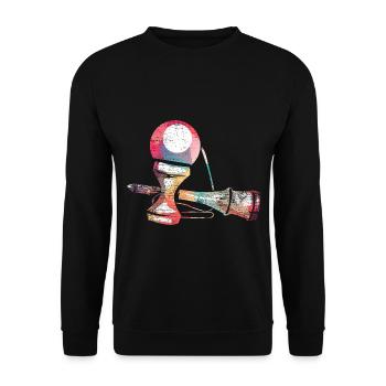 Flinkes Kendama Reaktionstraining - Unisex Pullover - Schwarz - Vorne - Alina (178cm) & Michal (187cm)