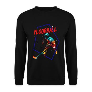 Fangsicherer Floorball Torhüter - Unisex Pullover - Schwarz - Vorne - Alina (178cm) & Michal (187cm)