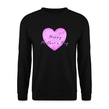 Muttertag mothersday happy mothers day - Unisex Pullover - Schwarz - Vorne - Alina (178cm) & Michal (187cm)