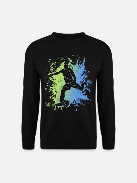 Fußball Fußballspieler Jungen Fußballer - Unisex Pullover - Schwarz