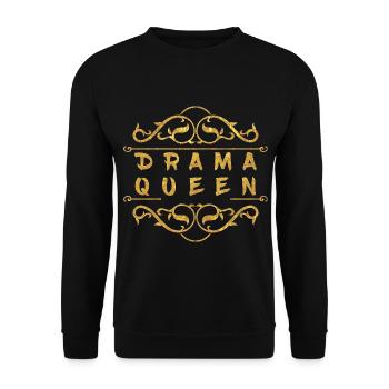Drama Queen - Unisex Pullover - Schwarz - Vorne - Alina (178cm) & Michal (187cm)