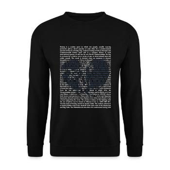 Kraftvoller Boxhandschuh Champion - Unisex Pullover - Schwarz - Vorne - Alina (178cm) & Michal (187cm)