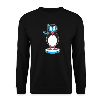Papageitaucher Puffin Papageientaucher Schnorchel - Unisex Pullover - Schwarz - Vorne - Alina (178cm) & Michal (187cm)