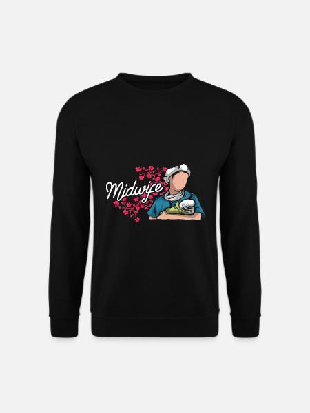 Einfühlsame Hebamme Geburtshilfe - Unisex Pullover - Schwarz