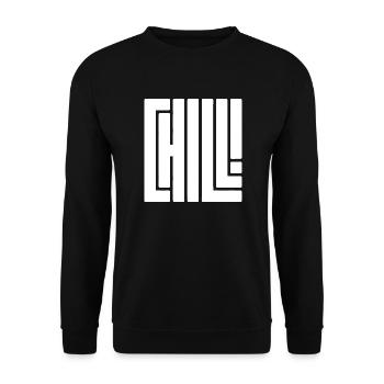 Chill doch - Unisex Pullover - Schwarz - Vorne - Alina (178cm) & Michal (187cm)