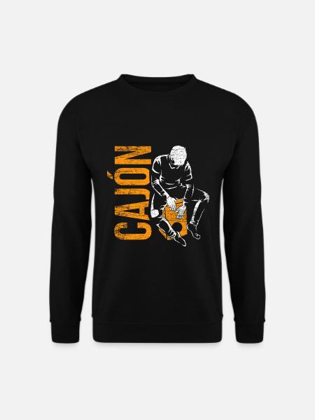 Pulsierender Cajón Trommelklang - Unisex Pullover - Schwarz