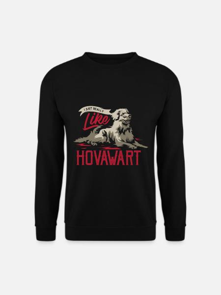 Wachsamer Hovawart Familienhund - Unisex Pullover - Schwarz