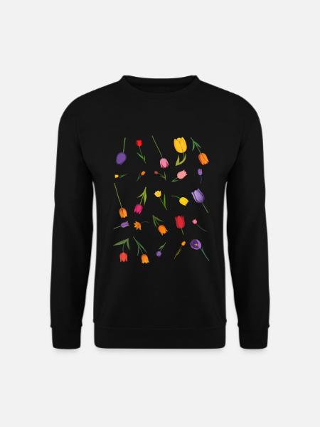 Fleur - Sweat-shirt Unisexe - noir