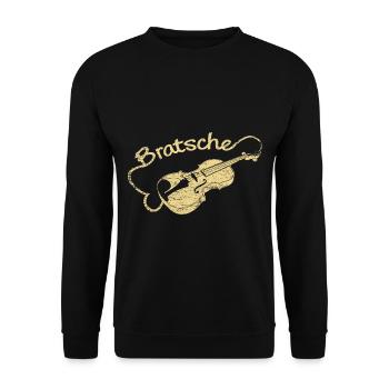 Beschwingter Bratscher Orchester - Unisex Pullover - Schwarz - Vorne - Alina (178cm) & Michal (187cm)
