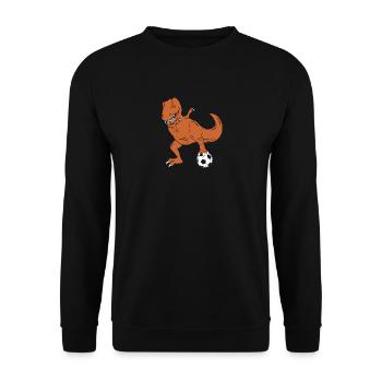 Bambini Dino G-Jugend Kinderfussball Trex Jugend - Unisex Pullover - Schwarz - Vorne - Alina (178cm) & Michal (187cm)