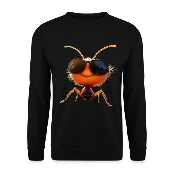 Ant Forest Ant Fire Ant Insect Cute Ants - Unisex Sweatshirt - black - Front - Alina (178cm) & Michal (187cm)
