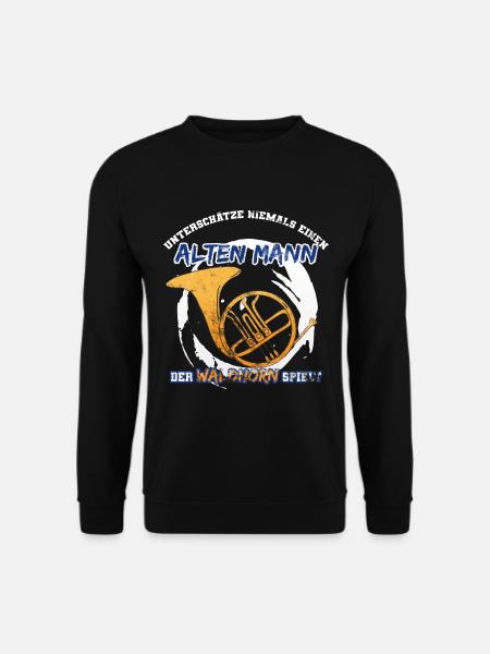 Waldhorn Geschenkidee - Unisex Pullover - Schwarz