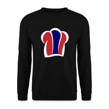 Thailändische Kochmütze Küche Thai Chefkoch - Unisex Pullover - Schwarz - Vorne - Alina (178cm) & Michal (187cm)