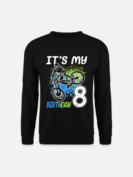 8. Geburtstag Fahrrad 8 Jahre alt Mountain Bike - Unisex Pullover - Schwarz