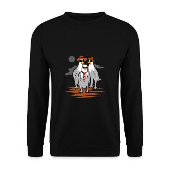 Schrille Adler Boyband Plattencover - Unisex Pullover - Schwarz - Vorne - Alina (178cm) & Michal (187cm)