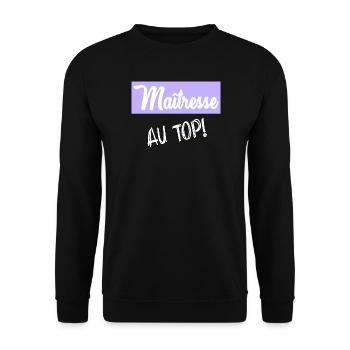 Geliebte - Unisex Pullover - Schwarz - Vorne - Alina (178cm) & Michal (187cm)