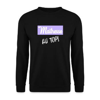 mistress - Unisex Sweatshirt - black - Front - Alina (178cm) & Michal (187cm)
