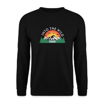 Dans la randonnée de randonnée des grimpeurs sauvages - Sweat-shirt Unisexe - noir - Devant - Alina (178cm) & Michal (187cm)