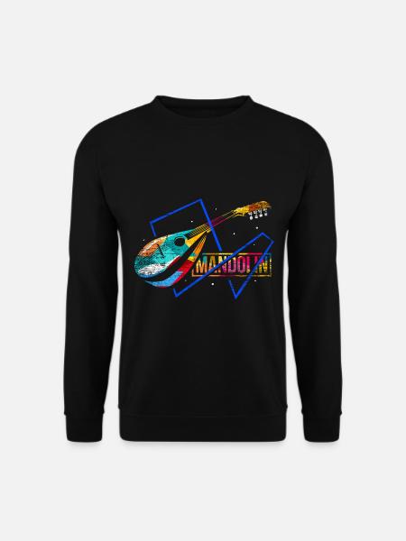Klassische Mandoline Zupfmusik - Unisex Pullover - Schwarz