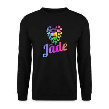 Jade - Unisex Pullover - Schwarz - Vorne - Alina (178cm) & Michal (187cm)