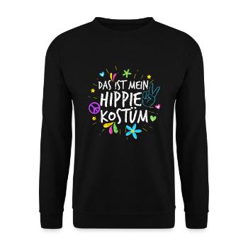 Hippie - Unisex Pullover - Schwarz - Vorne - Alina (178cm) & Michal (187cm)