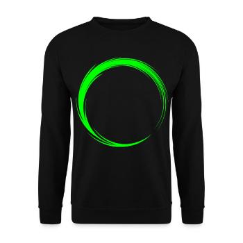 Kreis Symbol Form - Unisex Pullover - Schwarz - Vorne - Alina (178cm) & Michal (187cm)