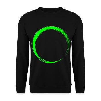 Kreis Symbol Form - Unisex Pullover - Schwarz - Vorne - Alina (178cm) & Michal (187cm)