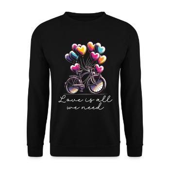 Songtexte Musikliebhaber Songwriter Musikfestival - Unisex Pullover - Schwarz - Vorne - Alina (178cm) & Michal (187cm)