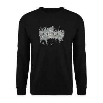 non scholae sed vitae discimus - Unisex Pullover - Schwarz - Vorne - Alina (178cm) & Michal (187cm)