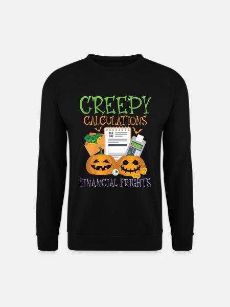 Gruselige Berechnungen Finanzielle Ängste Hallowee - Unisex Pullover - Schwarz