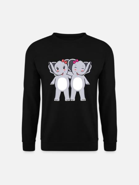 Elephanten Elefanten - Unisex Pullover - Schwarz