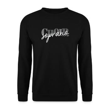Choir Soprano singer - Unisex Pullover - Schwarz - Vorne - Alina (178cm) & Michal (187cm)