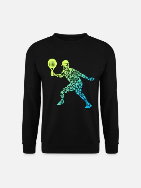 Padel Spieler Symbole Jungen Padel Tennis - Unisex Pullover - Schwarz
