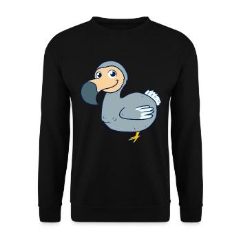 Dodo Dudu - Unisex Pullover - Schwarz - Vorne - Alina (178cm) & Michal (187cm)