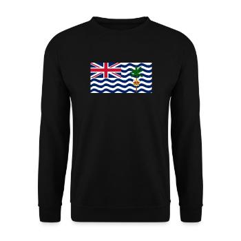 Britisches Territorium im Indischen Ozean - Unisex Pullover - Schwarz - Vorne - Alina (178cm) & Michal (187cm)