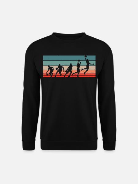 Dunking Basketballspieler Sequenz Basketballer - Unisex Pullover - Schwarz