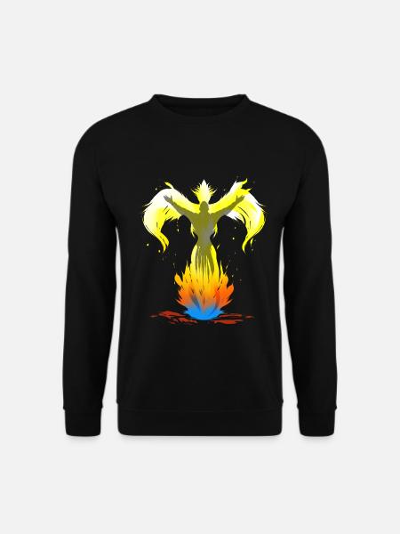 Phönix aus der Asche - Unisex Pullover - Schwarz