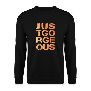einfach die Beste der Beste just gorgeous - Unisex Pullover - Schwarz - Vorne - Alina (178cm) & Michal (187cm)
