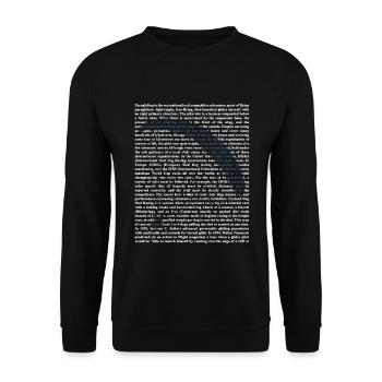 Waghalsiger Gleitschirmflug Thermik - Unisex Pullover - Schwarz - Vorne - Alina (178cm) & Michal (187cm)
