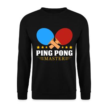Tischtennis - Unisex Pullover - Schwarz - Vorne - Alina (178cm) & Michal (187cm)