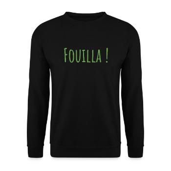 Fouilla vert - Sweat-shirt Unisexe - noir - Devant - Alina (178cm) & Michal (187cm)