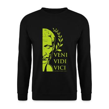 GREEN CAESAR - Unisex Sweatshirt - black - Front - Alina (178cm) & Michal (187cm)