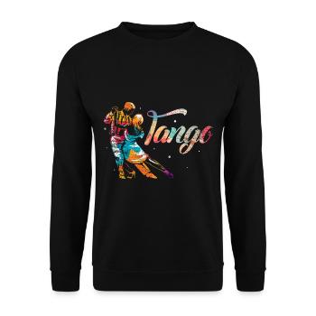 Leidenschaftlicher Tango Buenos Aires - Unisex Pullover - Schwarz - Vorne - Alina (178cm) & Michal (187cm)