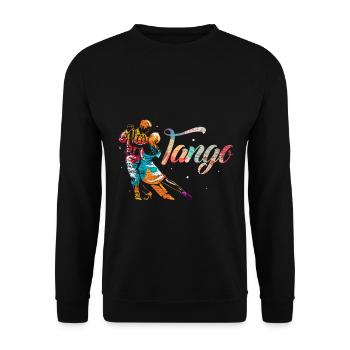 Leidenschaftlicher Tango Buenos Aires - Unisex Pullover - Schwarz - Vorne - Alina (178cm) & Michal (187cm)