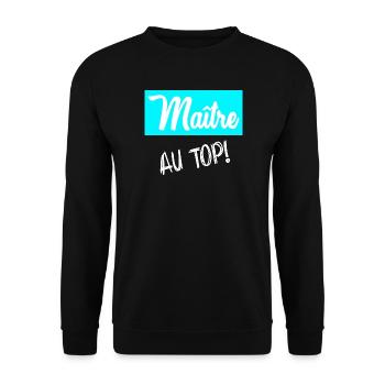MEISTER. MEISTER - Unisex Pullover - Schwarz - Vorne - Alina (178cm) & Michal (187cm)