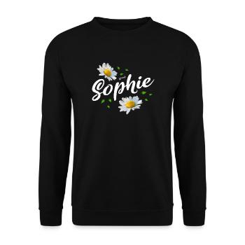 Sophie - Unisex Pullover - Schwarz - Vorne - Alina (178cm) & Michal (187cm)