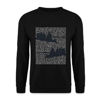 Schlagfertige Rudercrew Regatta - Unisex Pullover - Schwarz - Vorne - Alina (178cm) & Michal (187cm)
