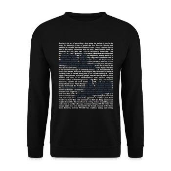 Schlagfertige Rudercrew Regatta - Unisex Pullover - Schwarz - Vorne - Alina (178cm) & Michal (187cm)