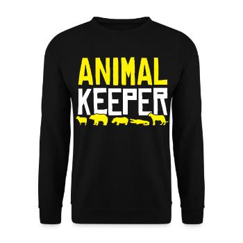 Tierpfleger - Unisex Pullover - Schwarz - Vorne - Alina (178cm) & Michal (187cm)